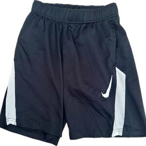 Nike Kids Black and White Athletic Shorts